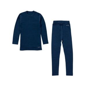 Merino Wool Base Layer Set, Unisex, Kids 2-4 years, Navy Blue
